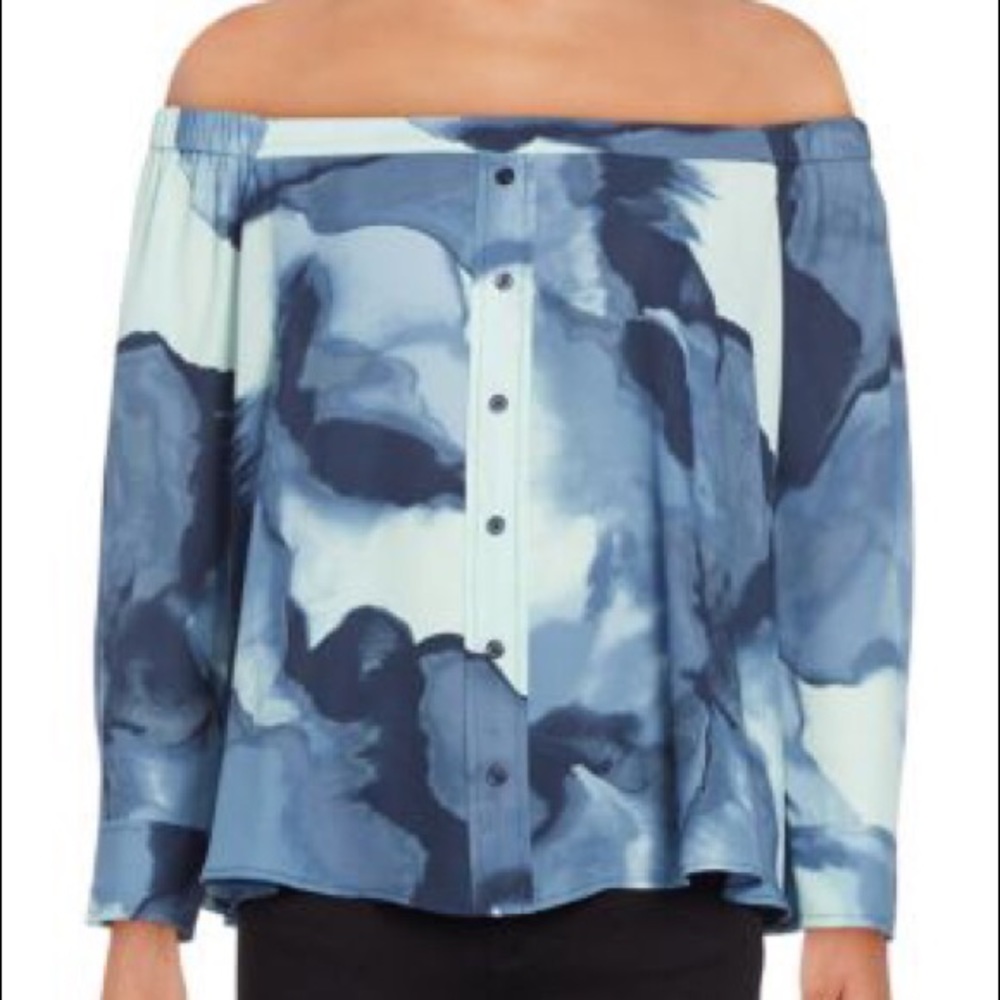 Halston off the shoulders top